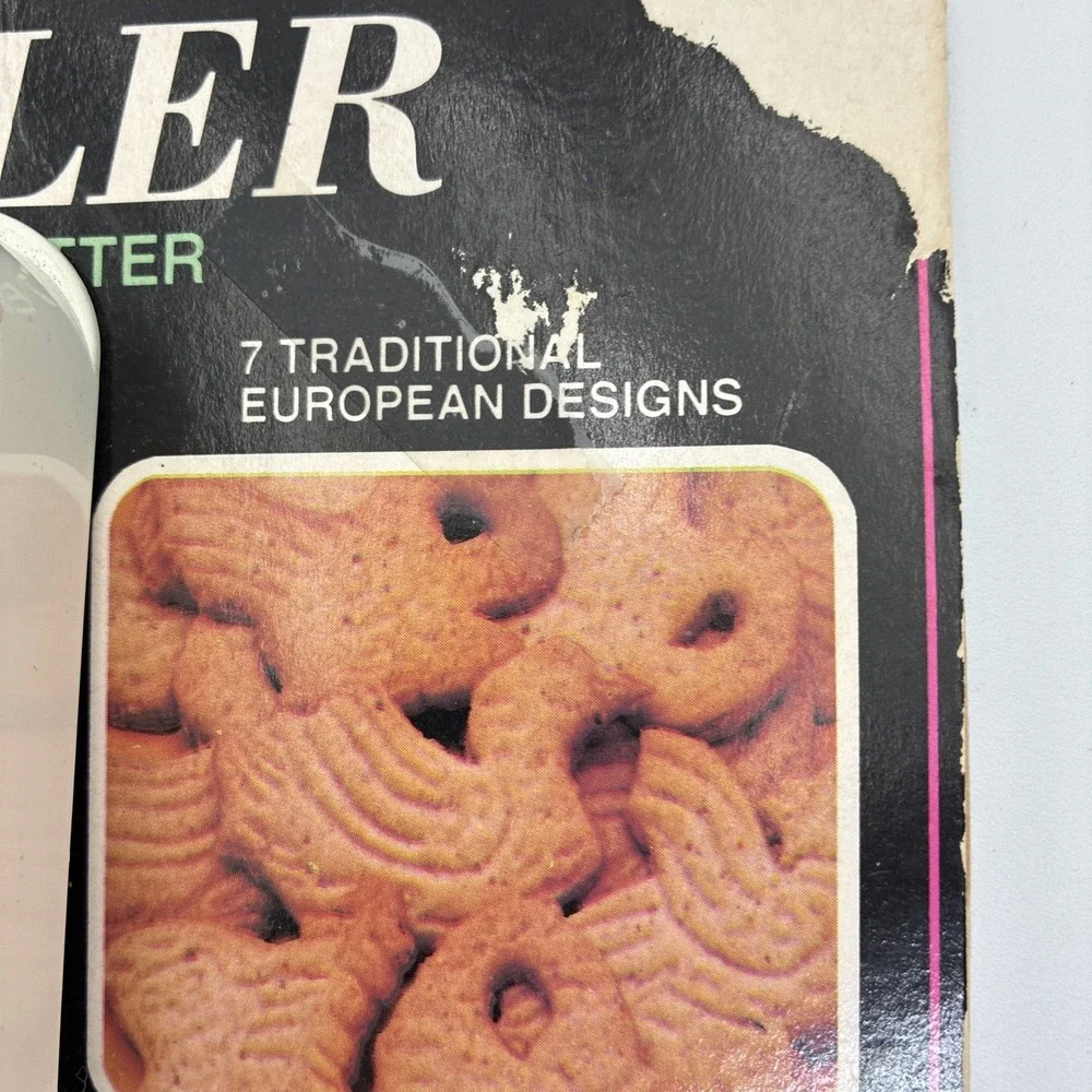 Vintage 1988 Hutzler Gerda Cookie Roller 7 European Designs West Germany No 65